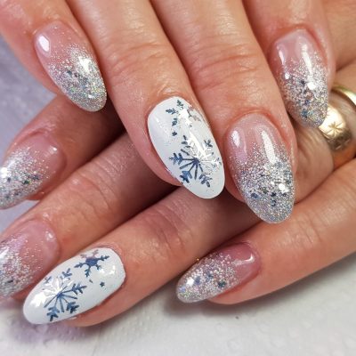 manicure with gel nails painted manicure with gel nails painted